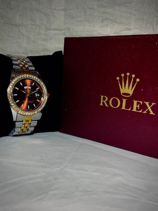 ROLEX PRESIDENT DAY-DATE 36MM - RED BAGUETTE